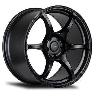 Avid 1 Wheels AV-26 MATTE BLACK 17x9 5x100 et40 cb73.1
