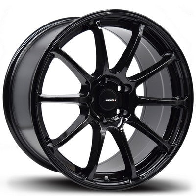 AV-27 GLOSS BLACK 18x8.5 5x114.3 et35 cb73.1