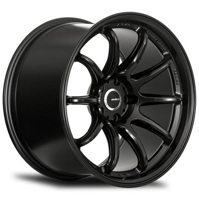 AV-40 MATTE BLACK 18x8.5 5x100 et35 cb73.1