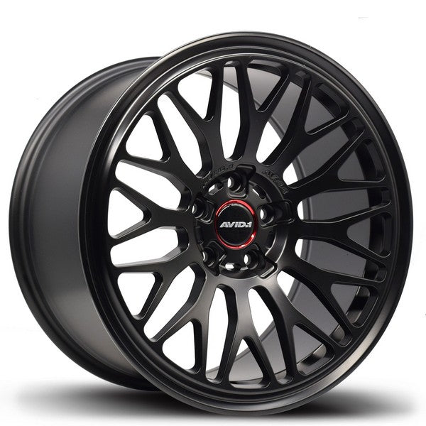 Avid 1 Wheels AV-44 Matte Black 18x8.5 5x112 et42 cb73.1