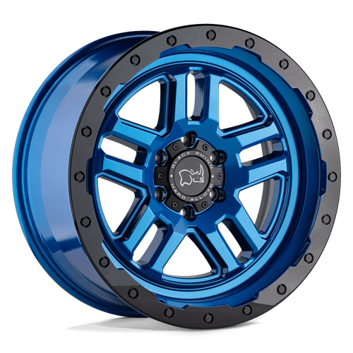 Black Rhino BRBTW 17X9.5 6X5.5 DRBR-BLU-BLKLP 12MM Wheels