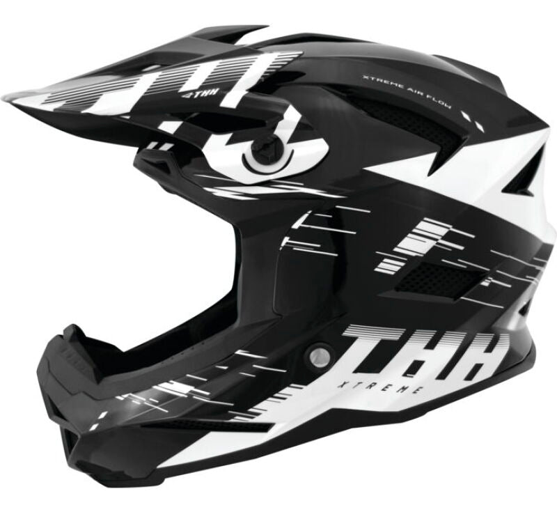 THH Helmets T-42 BMX Xtreme Black/White Youth - Medium