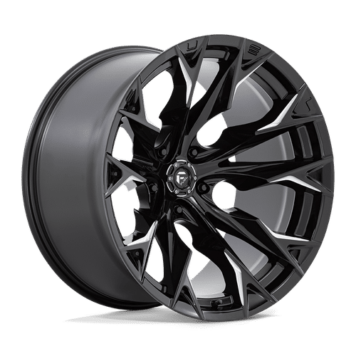Fuel GLOSS BLACK MILLED D803 22x12 5x139.7 Wheels