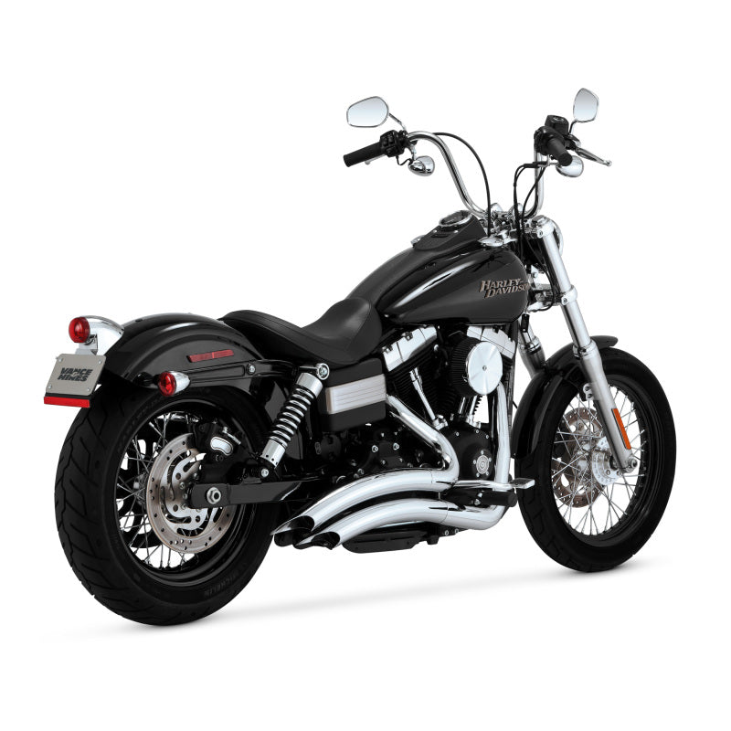 Vance & Hines HD Dyna 06-09 Big Radius 2-2 Chrome Full System Exhaust