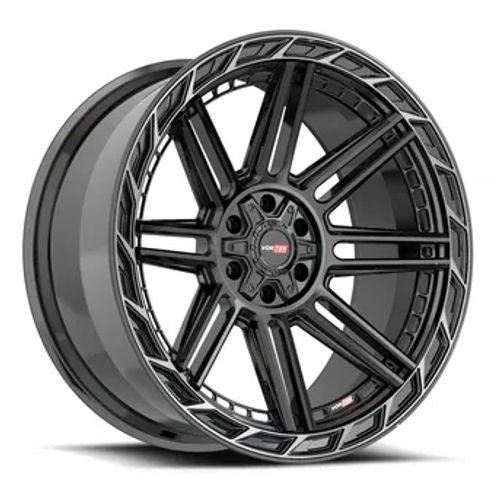 VORTEK Black Diamond Cut Ring W/ Dark Tint VRP-501BDCTR 24x11 6x135/6x139.7 Wheels