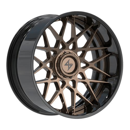 SENTALI BFX Gloss Black Lip / Gloss Bronze Centre BFX5 22x12 6x135/6x139.7 Wheels