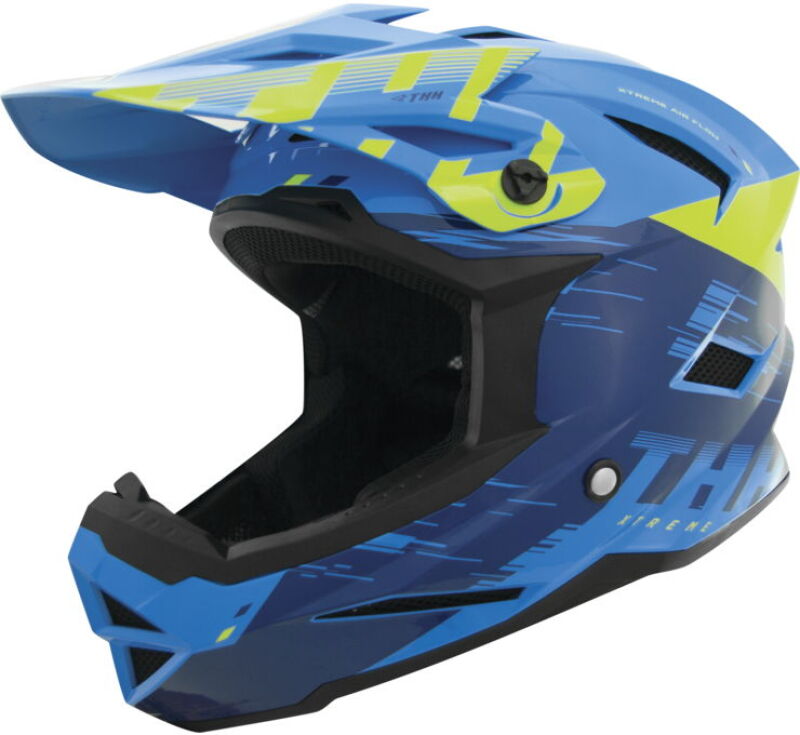 THH Helmets T-42 BMX Xtreme Blue/Yellow - XS