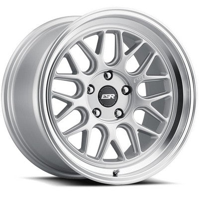ESR Wheels CUSTOM DRILL CR01 19X10 +25 72.56 HYPER SILVER MACHINE LIP..PCD: