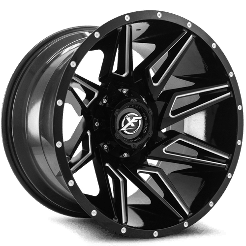 XF OFFROAD XF-218 20x10 6x135/6x139.7 -24 Gloss Black Milled