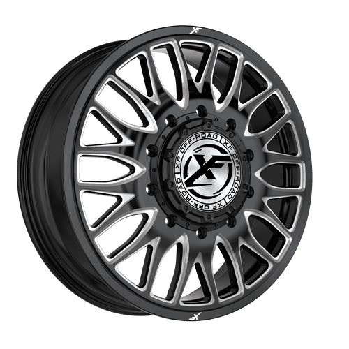 XF OFFROAD Gloss Black Milled XF-240GBML-F 20x8.25 10x225 Wheels