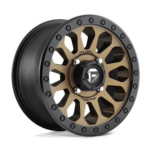 Fuel MATTE BRONZE BLACK BEAD RING D600 14x7 4x137 Wheels