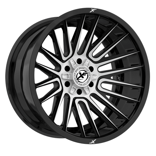XF OFFROAD Gloss Black Machined XF-234 20x10 8x165.1/8x170 Wheels