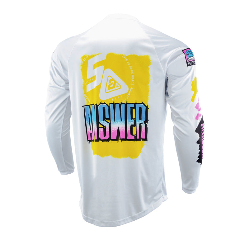 Answer 26 LE Syncron Artifacts Jersey 50 Years Neon Yellow/White/Blue Youth - Small