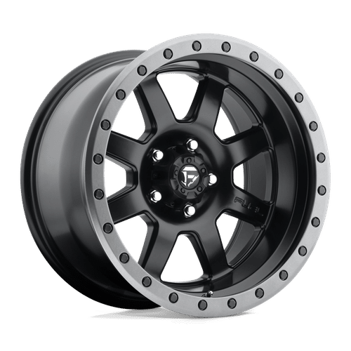 Fuel MATTE BLACK GUN METAL RING D551 18x10 5x127 Wheels
