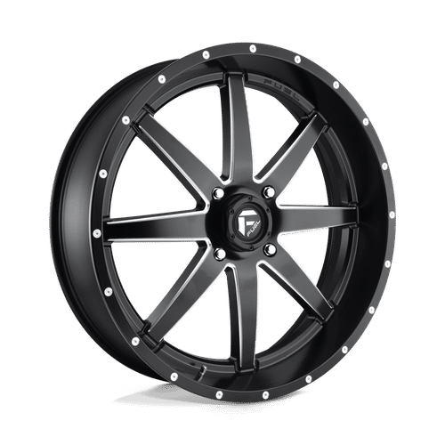 Fuel MATTE BLACK MILLED D538 24x7 4x137 Wheels