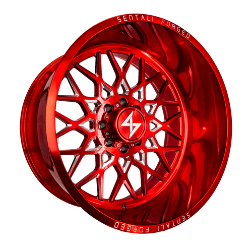 Sentali Forged Red Milled SF-5 26x14 5x127 Wheels
