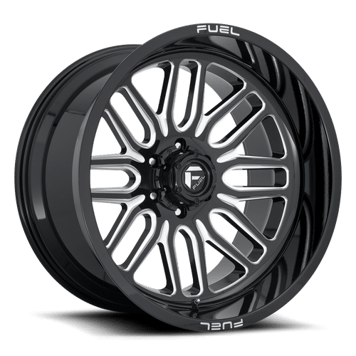 Fuel GLOSS BLACK MILLED D662 IGNITE 20x9 5x127 Wheels