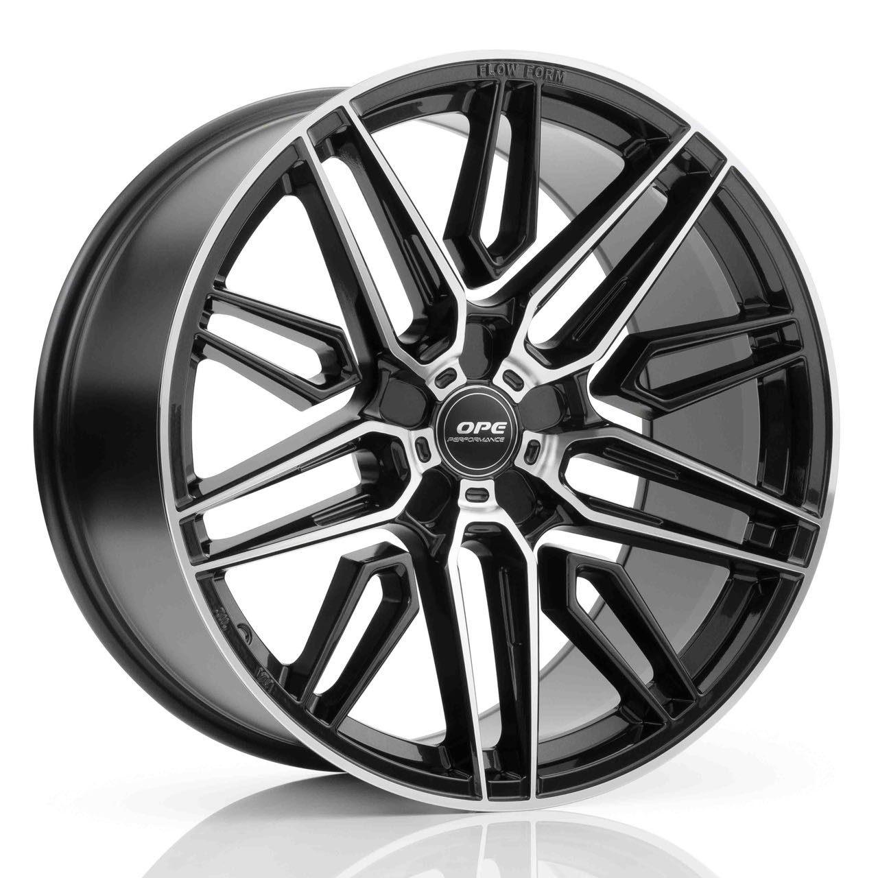 OPE FF07 20x9.0 5x112 Diamond Black Machined Face | ET 20 | CB 66.6