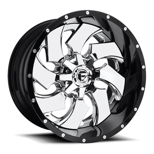 Fuel CHROME PLATED GLOSS BLACK LIP D240 20x9 6x135/6x139.7 Wheels