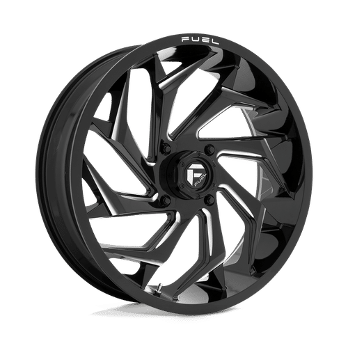 Fuel D753 24x7 4x137 13 GLOSS BLACK MILLED