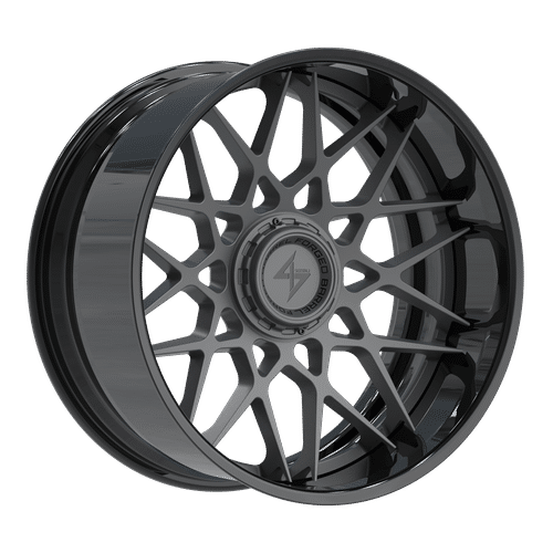 SENTALI BFX Gloss Black Lip / Gun Metal Centre BFX5 22x12 8x165.1/8x180 Wheels