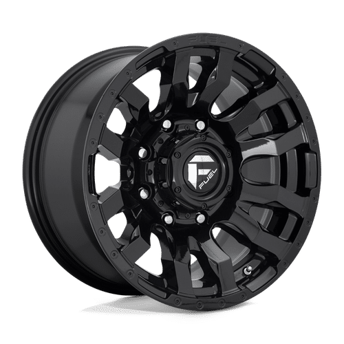 Fuel GLOSS BLACK D675 22x10 8x165.1 Wheels