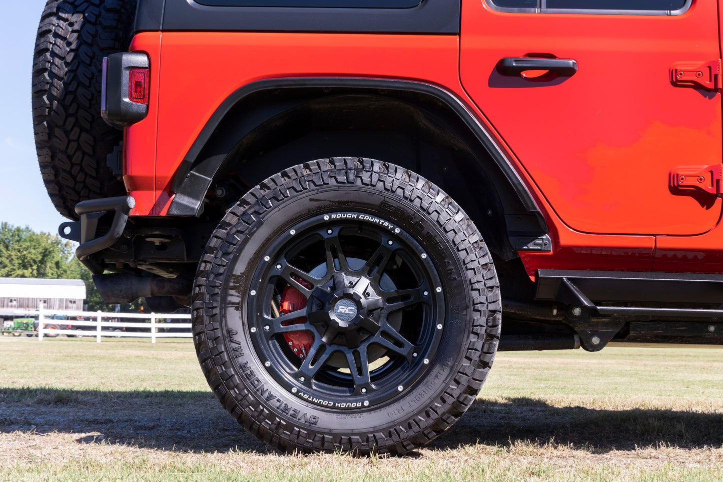 Caliper Covers | Rear | Red | Non-Sport | Jeep Wrangler JL (18-25)/Wrangler Unlimited (18-25)