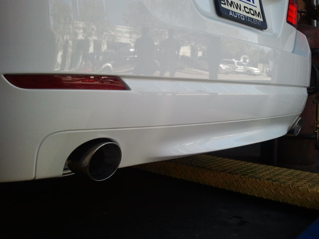 Supremo Exhaust System for BMW F10 5-Series 2011+ – Single Stainless Rolled Tip – MR-ABE-BF10-SRT-RR+RL