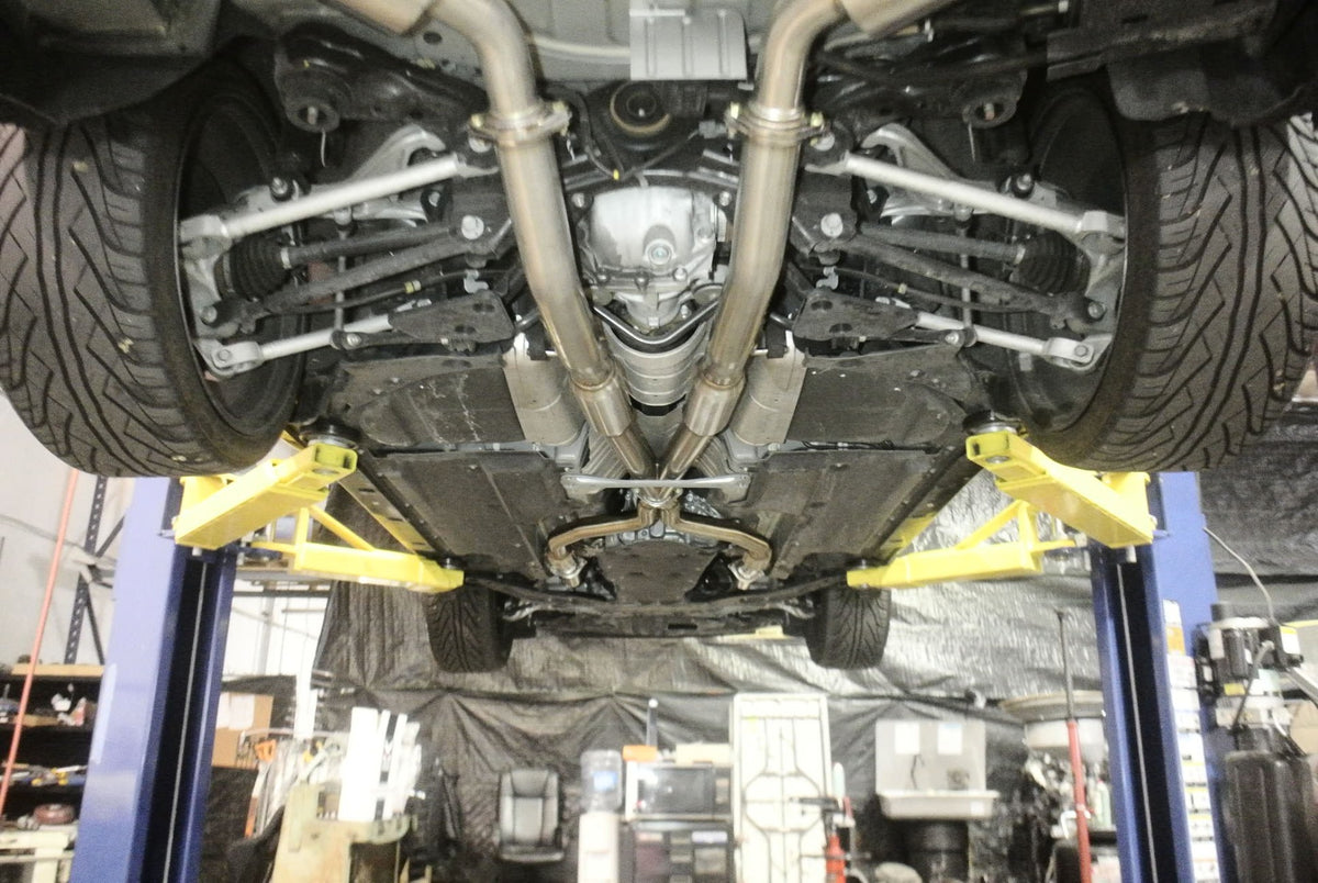 Infiniti Q50 2016+ (3.0 Twin Turbo) AWD/RWD (EXC NON-TURBO) Exhaust System – LW-CBS-IQ14X-R + LW-CBS-IQ14X-M