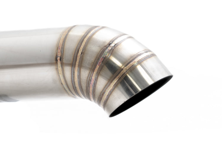 Universal 3″ to 4″ VIP Exhaust Tips “Blast Pipes” Style – Single – Turn Down – Stainless Tip – MR-UT-FD-S4