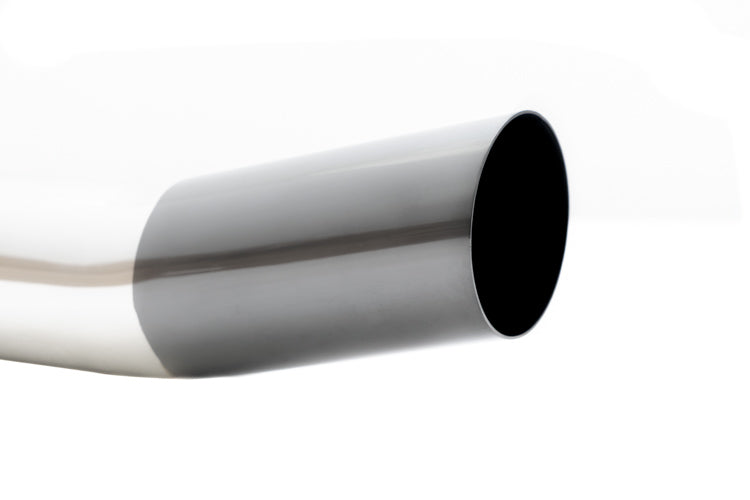 Universal 3″ to 4″ VIP Exhaust Tips “Blast Pipes” Style – Single – Angled – Black Chrome Tip – MR-UT-S4-BC-V2