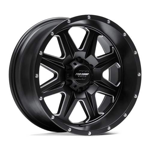 Pro Comp PXA63 20X10 8X6.5 S-BLK MILL -18MM Wheels