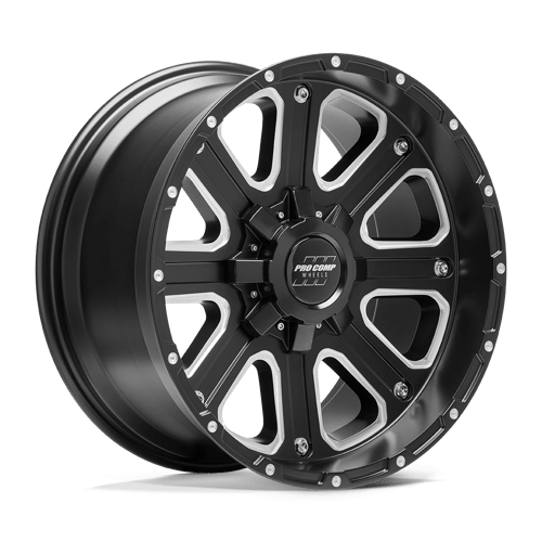 Pro Comp PXA72 17X9 6X135/5.5 S-BLK MILL -6MM Wheels