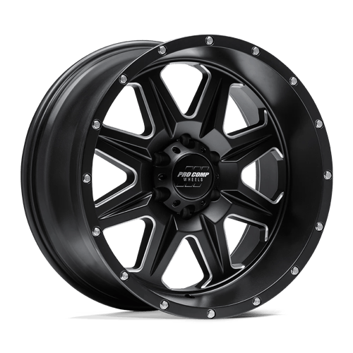 Pro Comp Alloys RECON 20X10 6X5.5 108 -18 S-BLK MILL Wheels