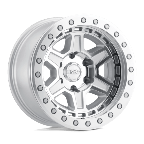 Black Rhino BRREN 17X8.5 5X5.0 SLVR-MIR-SLV-BLT -38MM Wheels