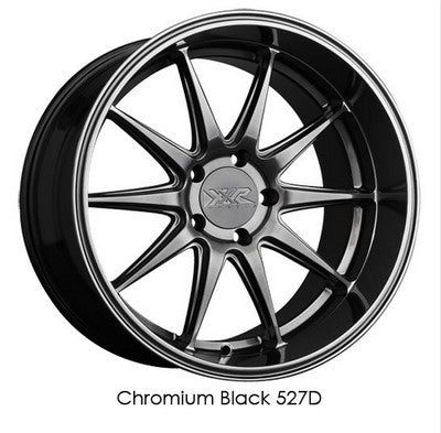 XXR Wheels 527D Chromium Black 20x9 5x114.3 et20 cb73.1