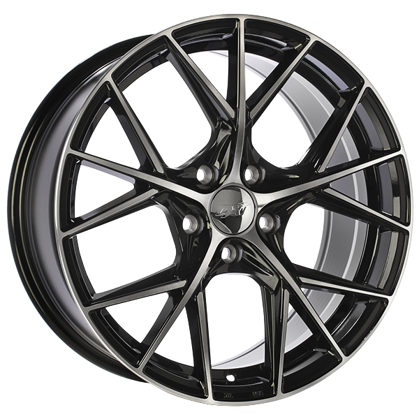DAI Wheels A-Spec Gloss Black - Machined FaceDW1241702 | Size: 17x7.5 | Bolt Pattern: 5x100 | Offset: 40 | Center Bore: 73.1