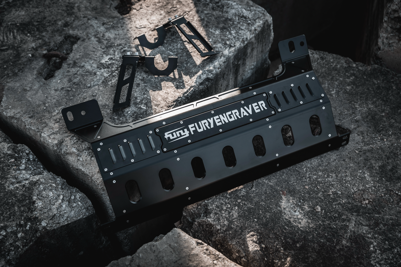 FuryGravity JK EXHAUST ARMOR PLATE - Skid Plates - DW-JW-FG-1207-02