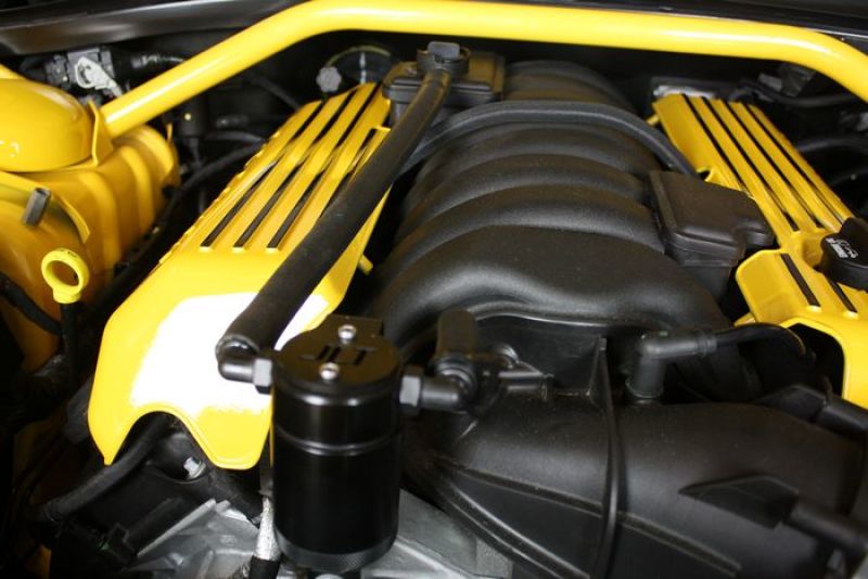 J&L 11-24 Dodge Charger SRT 6.4L Hemi Passenger Side Oil Separator 3.0 - Black Anodized