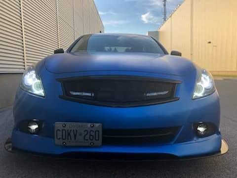 2010-2013 infiniti g37 sedan non sport racing bees evo lip" Front Splitter"