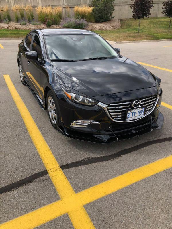 2014+ Mazda 3 Sedan/hatchback Side Splitters