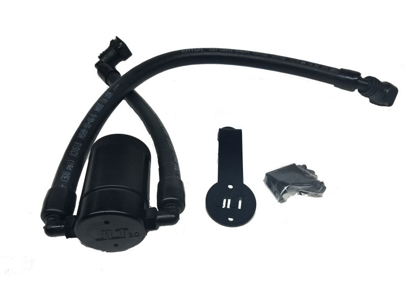 J&L 2011-2017 Ford Mustang GT Driver Side Oil Separator 3.0 - Black Anodized