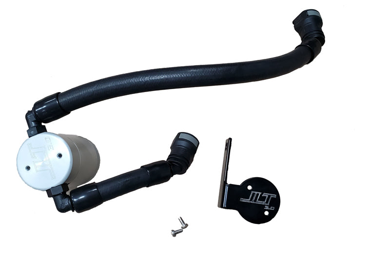 J&L 2020-2022 Ford Mustang GT500 Passenger Side Oil Separator 3.0 - Clear Anodized