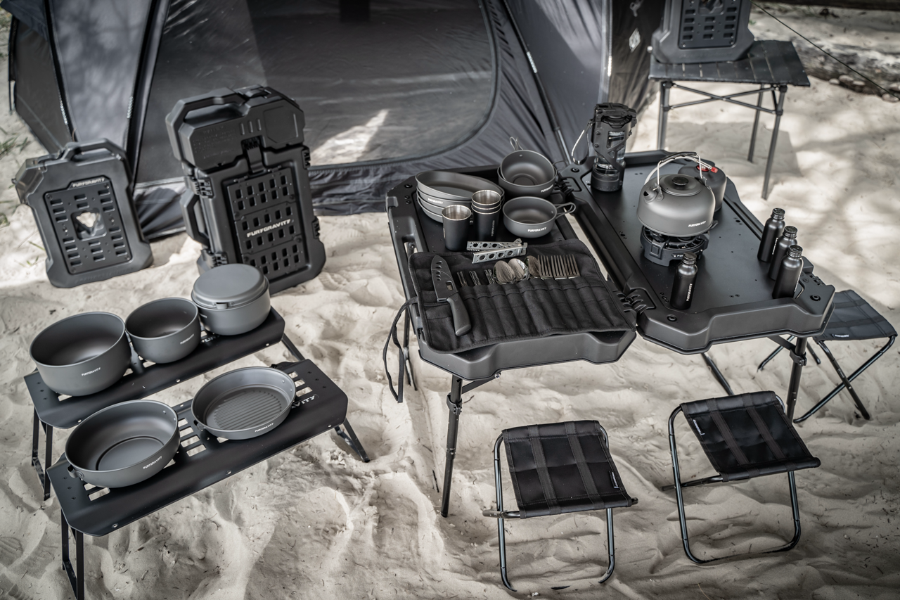 FuryGravity CAMPING TABLE & STOOLS SETS W/CASE - Camping Equipment & Accessories - DW-JW-FG-6631-00