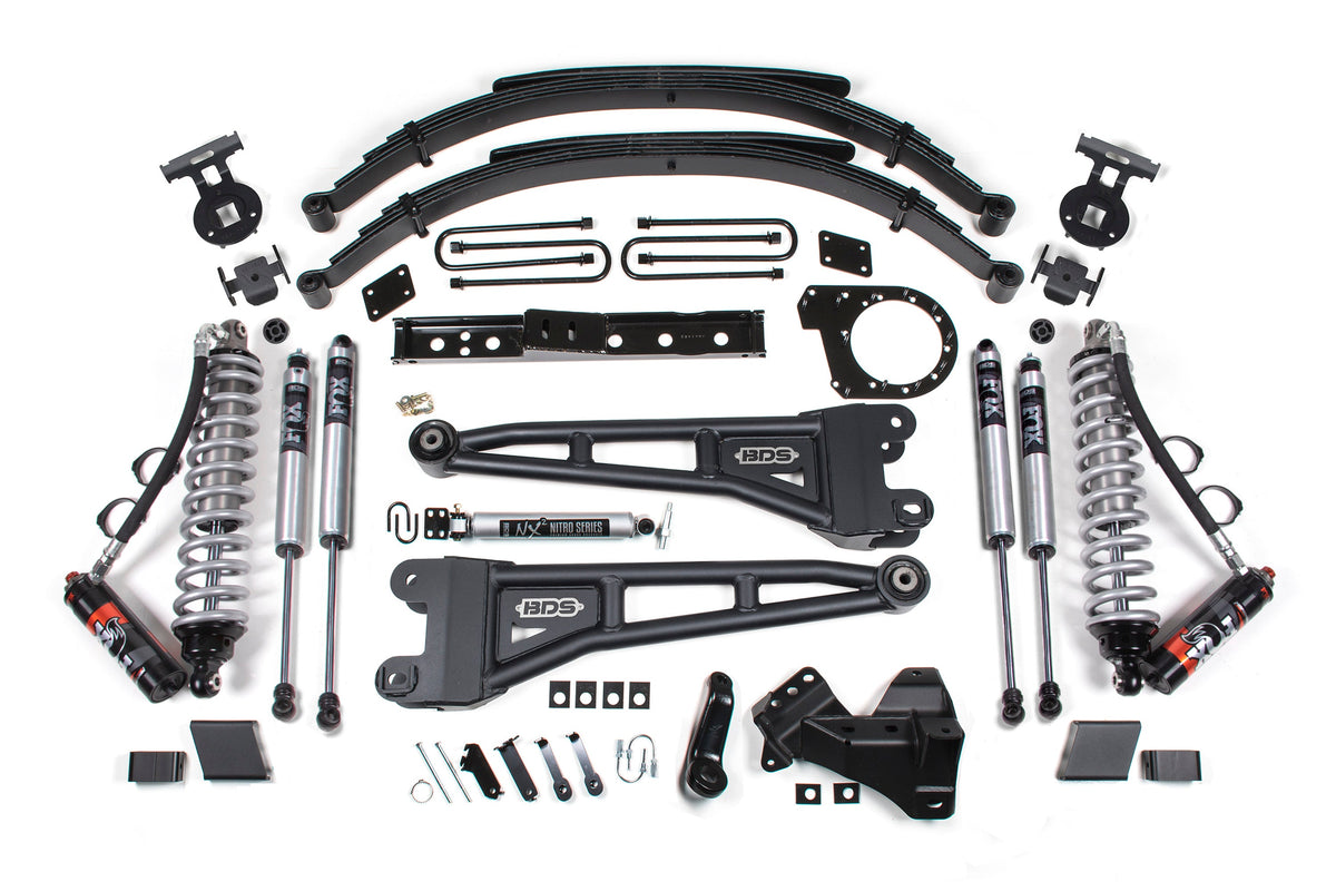 7 Inch Lift Kit w/ Radius Arm | FOX 2.5 Performance Elite Coil-Over Conversion | Ford F250/F350 Super Duty (20-22) 4WD | Diesel
