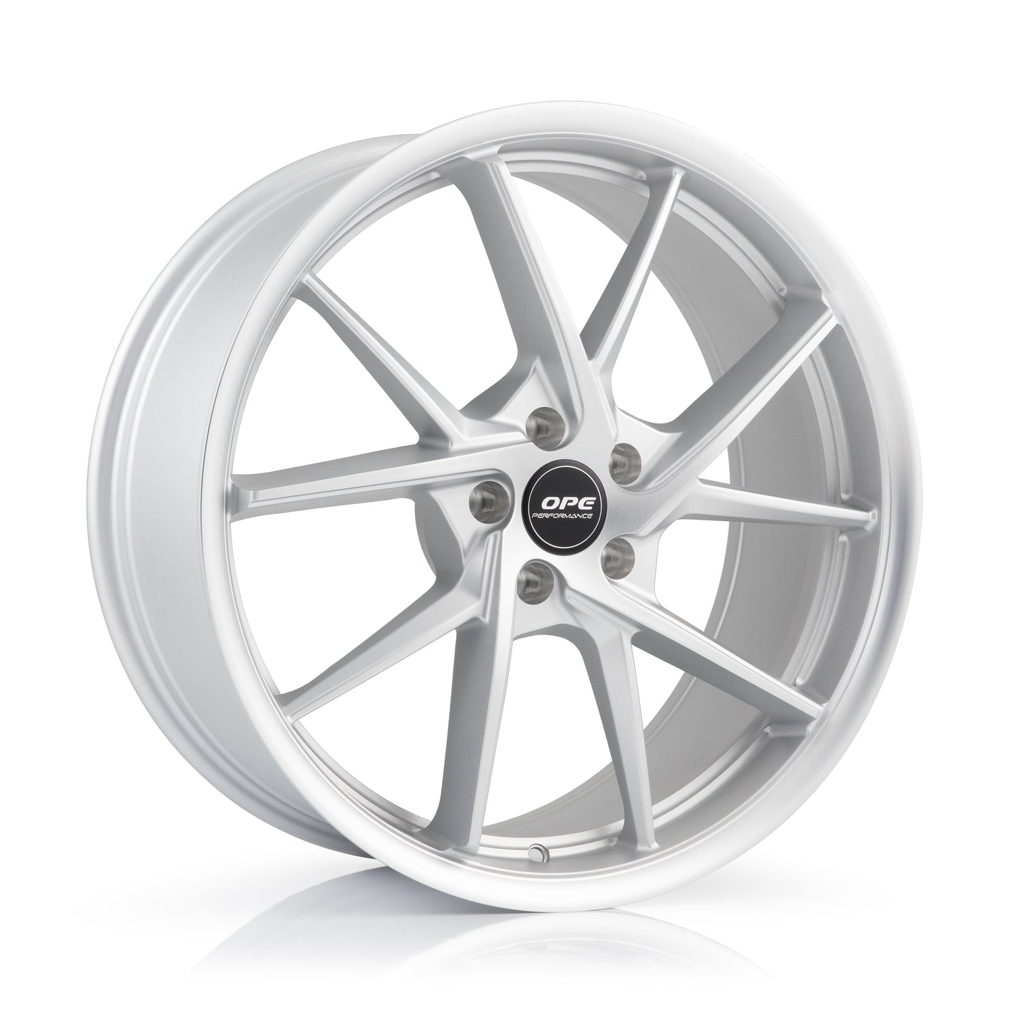OPE Wheels FF04 Style With FROZEN SILVER LIP MACHINE Finish | Size - 20x8.5 | PCD - 5x114.3 | Offset - 25 | Bore - 64.1