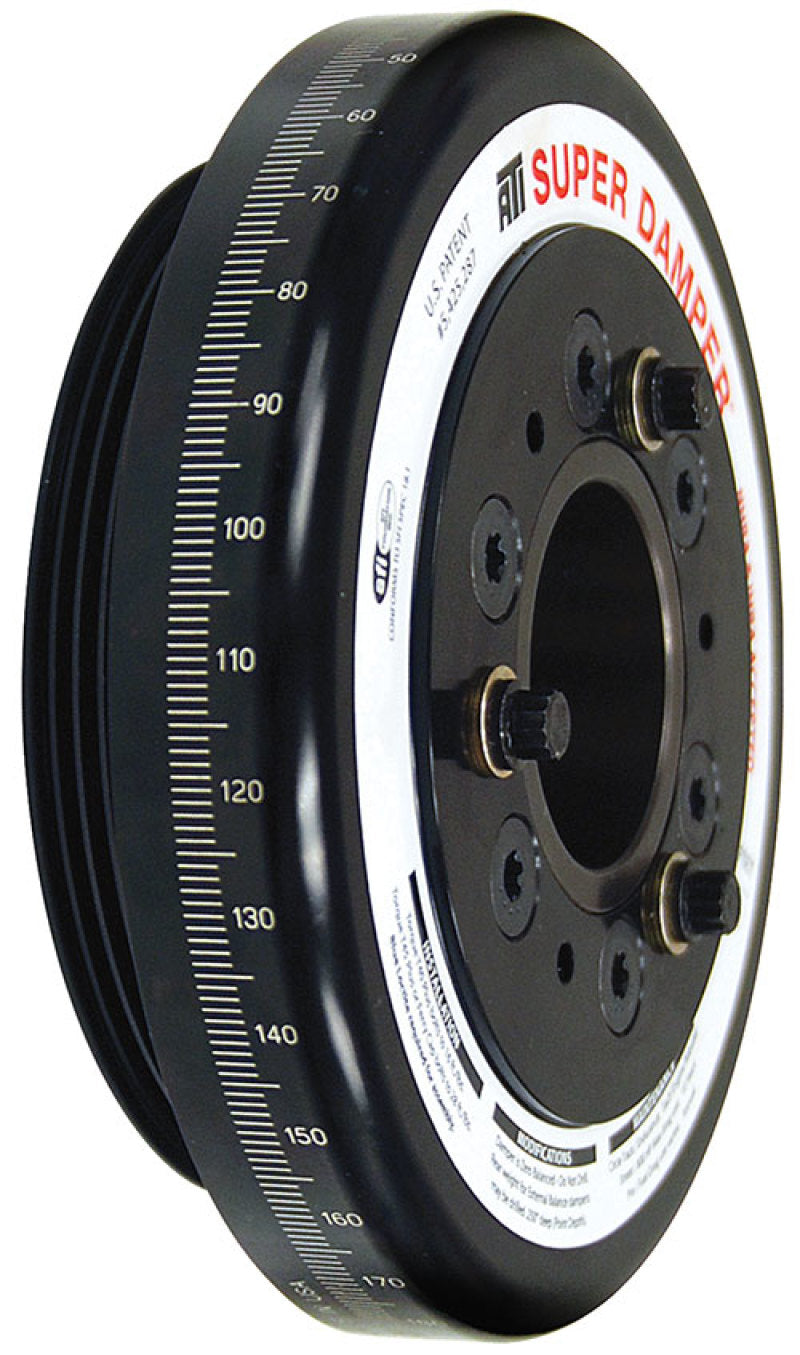 ATI Damper - 7.074in - Alum - Honda D - 4 Grv Rear Aluminum Pulley - 10 Percent Underdrive