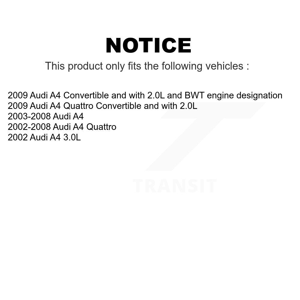 Air And Cabin Filters Kit For Audi A4 Quattro KFL-100763