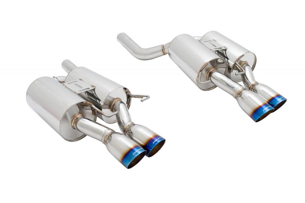 BMW E60 M5 2005-2010 Supremo Exhaust System - Burnt Rolled Tips - MR-ABE-BE60M5-VO-R+L+M