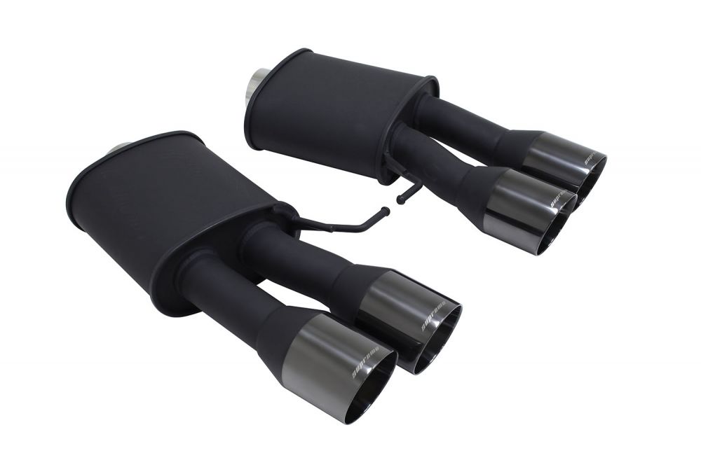 BMW F10 M5 2011+ Supremo Exhaust System - Black Chrome Rolled Tips - MR-ABE-BF10M5-BC